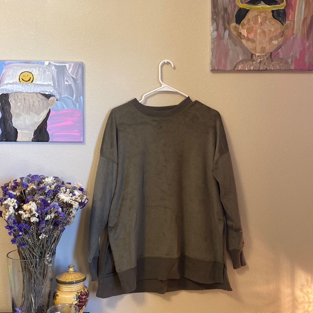 Army Green Aerie Sweater!